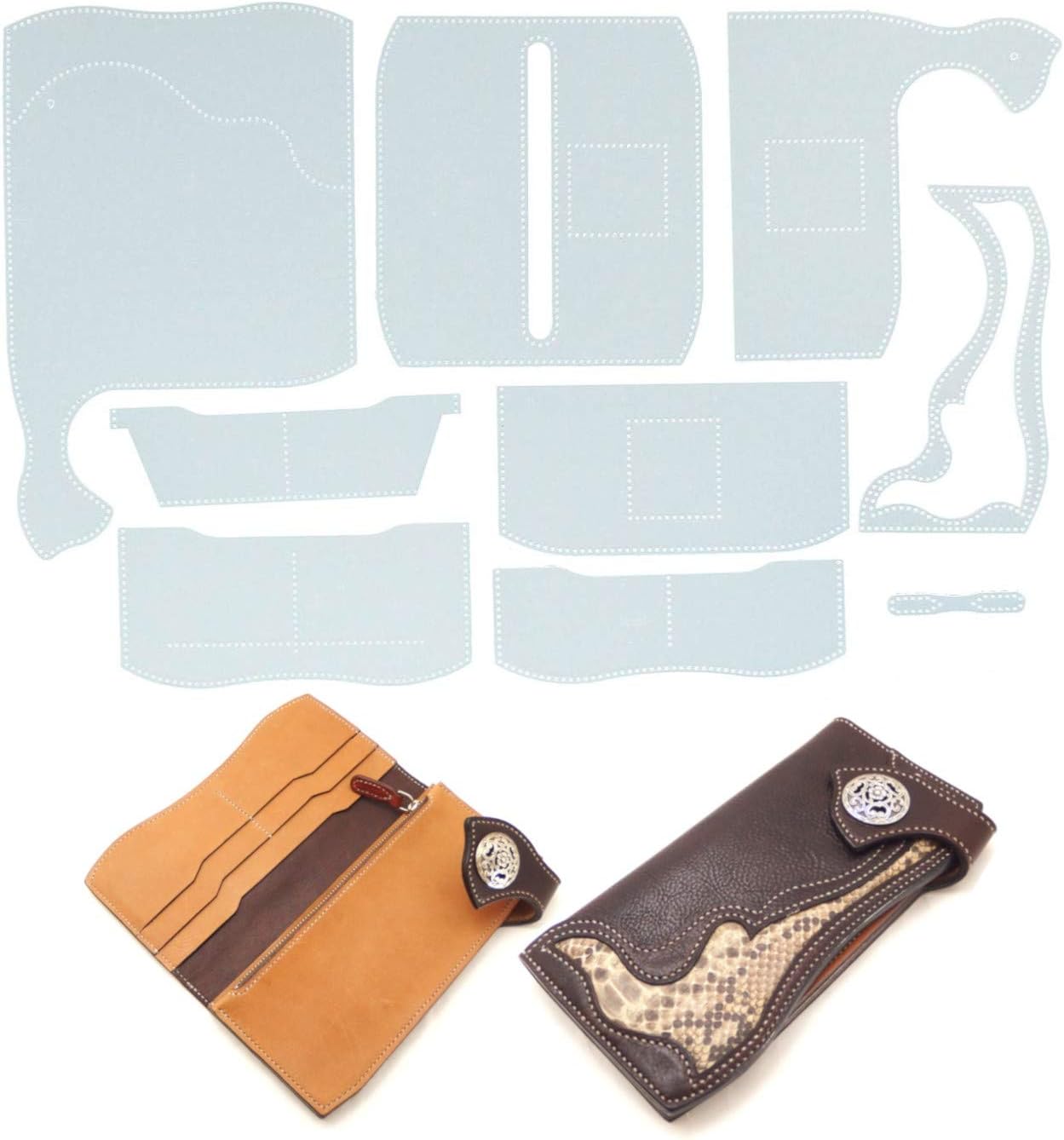 Amazon Co Jp アイランドパピー レザークラフト プラスチック 型紙 革 長 財布 ウォレット 説明シート付き ウェーブインレイ 型紙 ホビー Amazon Co Jp アイランドパピー レザークラフト プラスチック 型紙 革 長 財布 ウォレット 説明シート付き ウェーブインレイ 型紙 ホビー