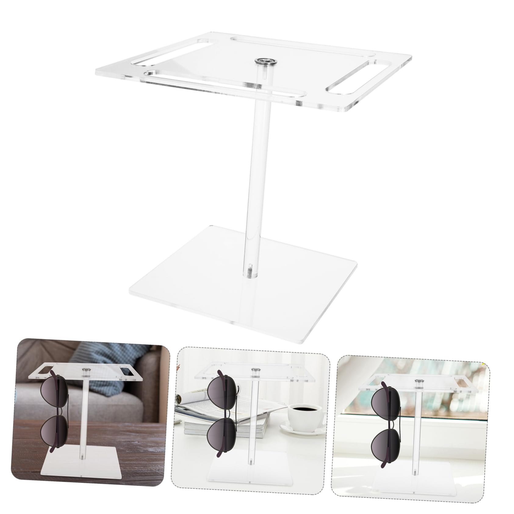 IMIKEYA 3st Brillenregal Brillengestell Drehbarer Brillenständer Sonnenbrillen-organizer Sonnenbrillenständer Brillenhalter Sonnenbrillen-aufbewahrungsregal Brillen Organizer Acryl