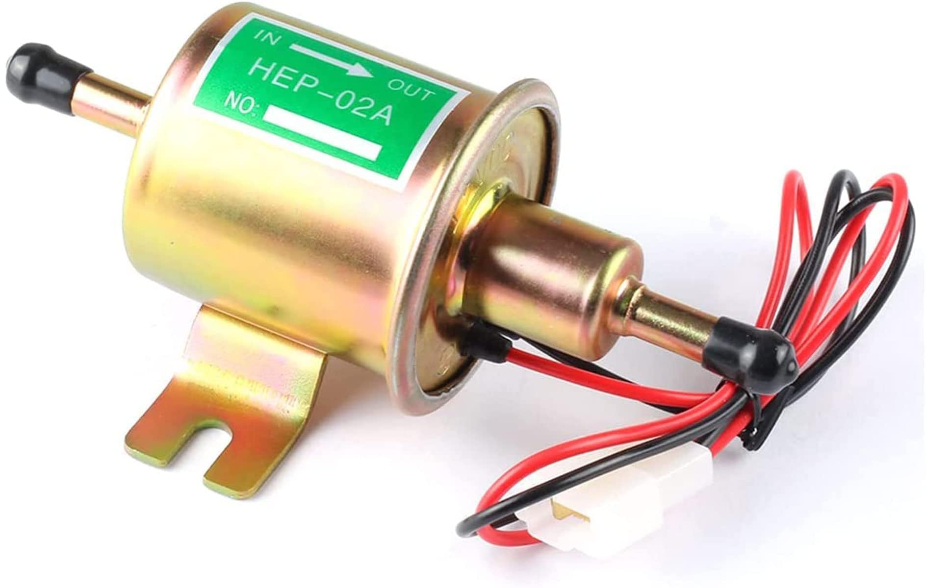 Pompa di Benzina Elettrica Universale 12V a Bassa Pressione - HEP-02A per Diesel e Carburante con Alimentazione Elettrica