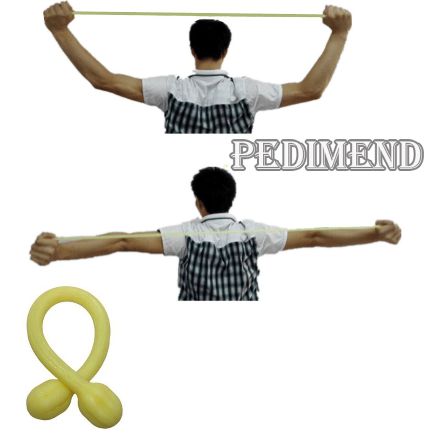 Pedimend silicone yoga Pull Rope – Resistenza Band esercizio fitness – Corda elastica stretch Pull Rope per dimagrante, bodybuilding, yoga, ginnastica – fitness Equipment Tool – aiuta ad alleviare lo