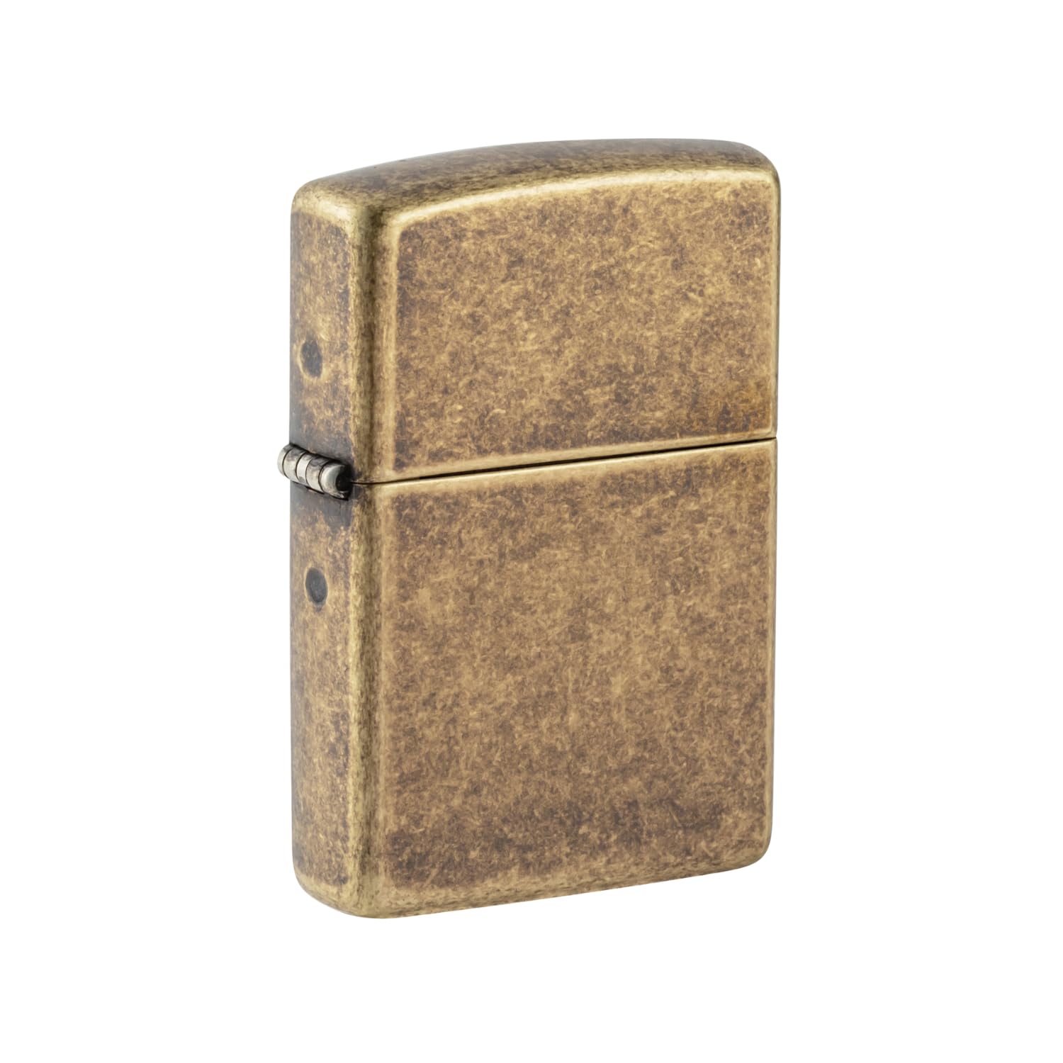 Zippo Antique Finsh Brass Windproof Pocket Lighter, Without Fuel and Gas