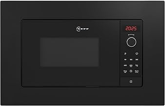 NEFF HLAWG25S3 Microwave, N30, 50 x 38 cm (W x H), LED Display, Automatic Programmes, Easy Clean, Easy Clock, Black