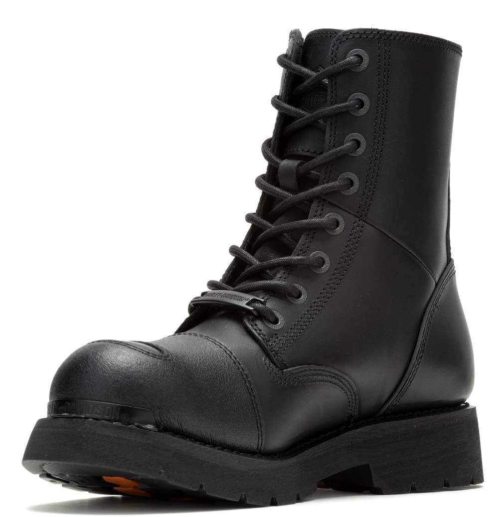 Harley-Davidson Men's 7.25-Inch Hadan Motorcycle Boots, D96297 (Black 7)