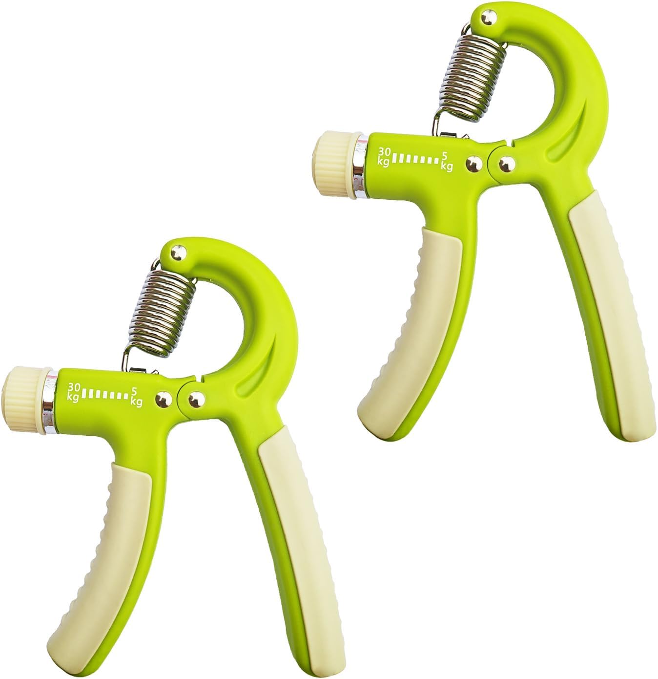 Strengthener Hand Grip 2 Pack Kid Boys Girls Teenager Strength Trainer Number Counter Forearm Finger Wrist Gripper Exerciser 5-30kg Adjustable Stretcher Squeezer Workout
