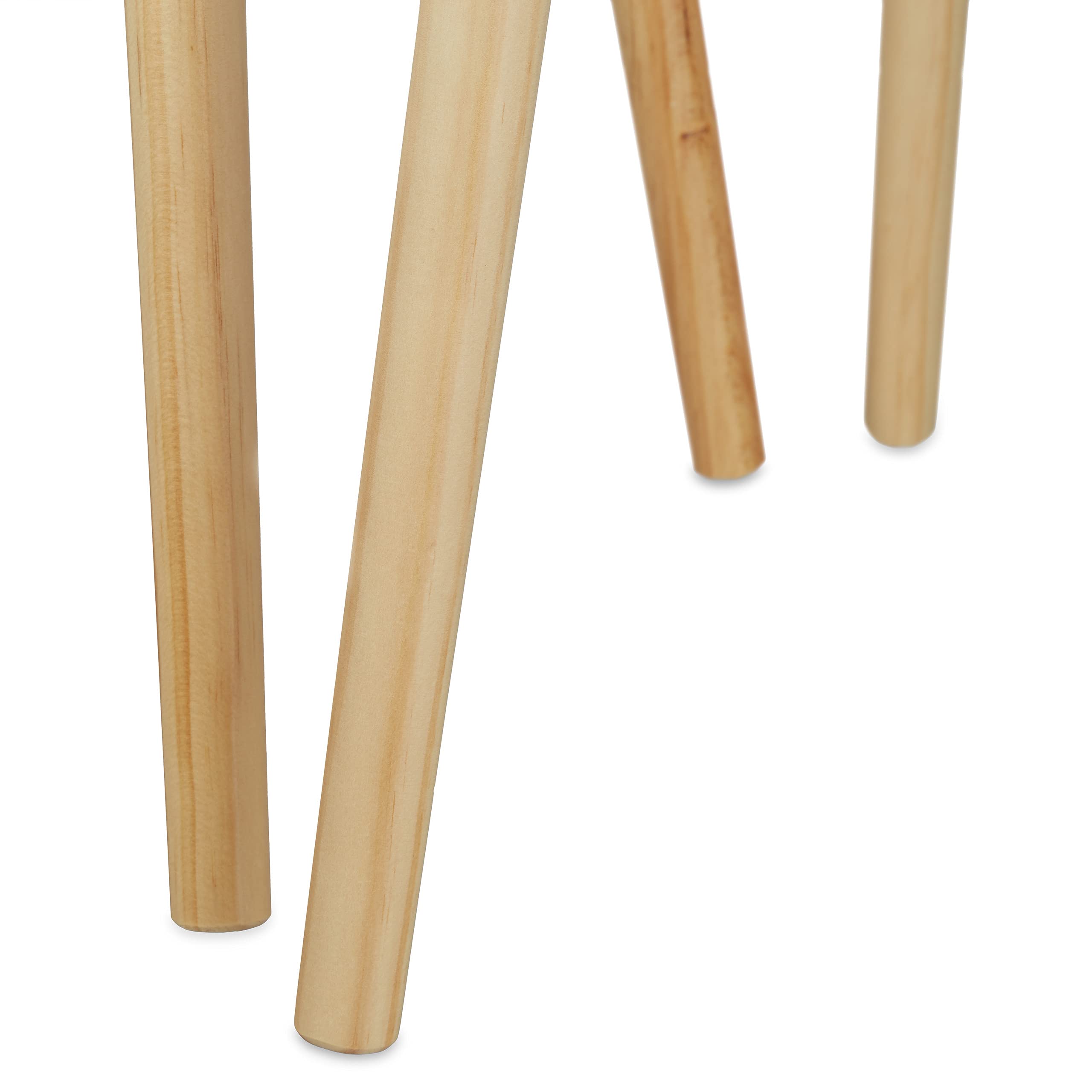 Set 2 Tavolini Scandinavi Relaxdays - Impilabili, Bianco, Design Anni '70 - Foto 12