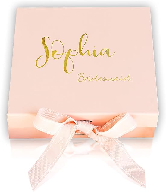 Pink Positive Bridesmaid Gift Box Personalised Gift Box Personalised Wedding Gift Pink Gift Box Bridesmaid Gift Box Bridesmaid Proposal Box