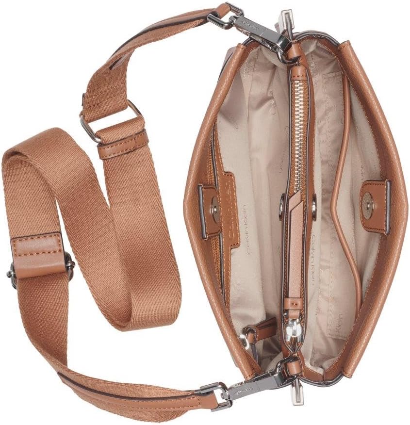 Calvin Klein womens Bianca Triple Compartment Crossbody - Image 4