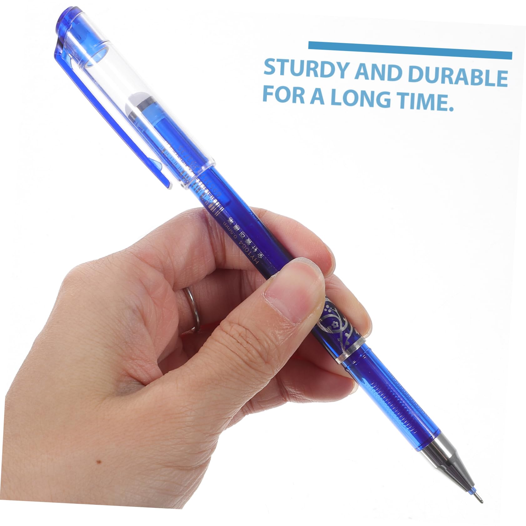 Lurrose 36 Pièces stylo effaçable stylos à bille noir s gel noirs de prise de notes effaçables erasable pen bleu chinois pour écrire 0,5 encrer Blue
