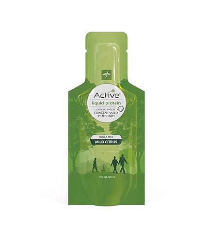 Medline ENT693SFUD Proteína líquida activa, sin azúcar, cítricos suaves, 0.56 oz de proteína, 1 onza, paquete de 100