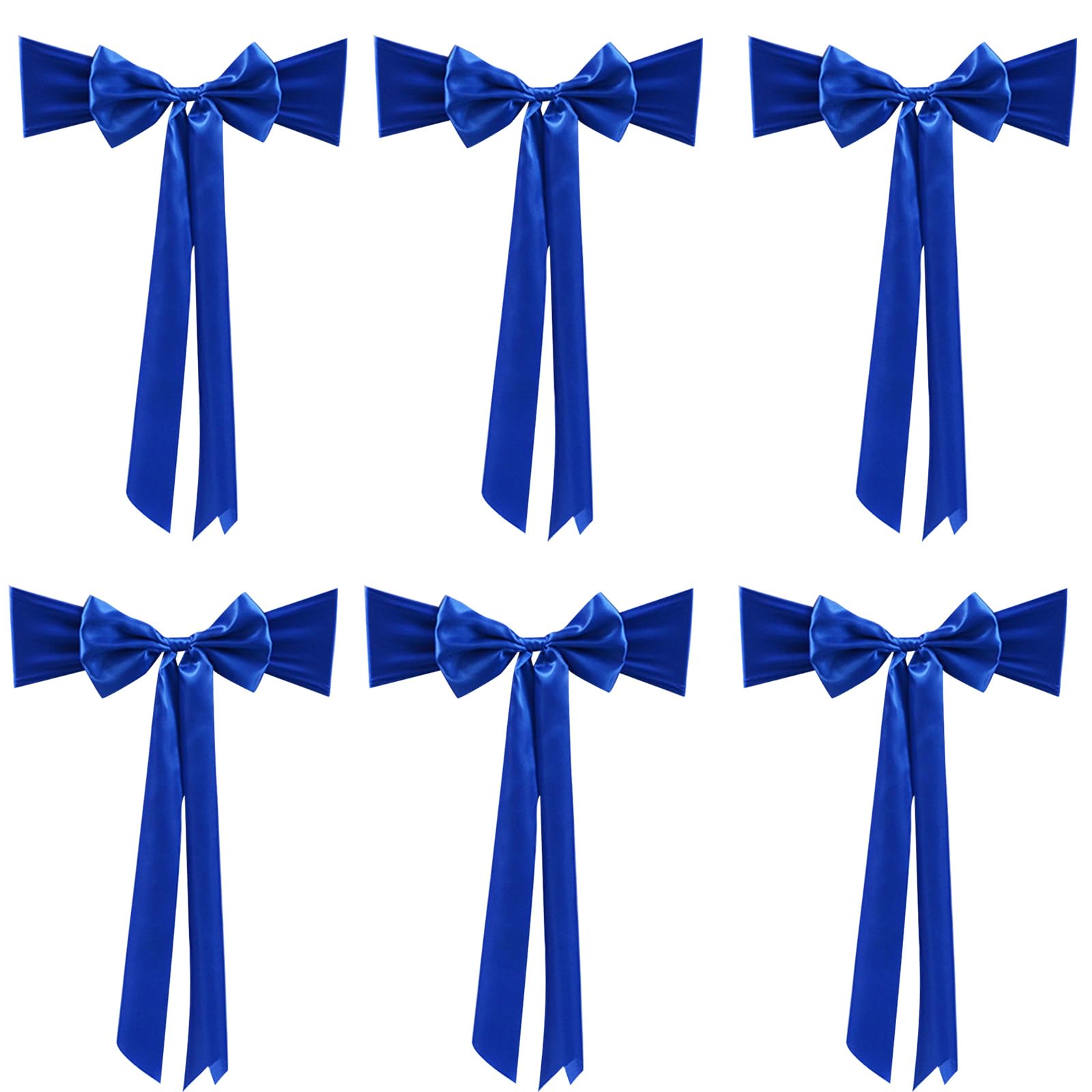 Hsioluted Chair Back Cover Chair Ribbons with Extended Tail Ribbon for Wedding Enhances Event Space Decoration Decorations