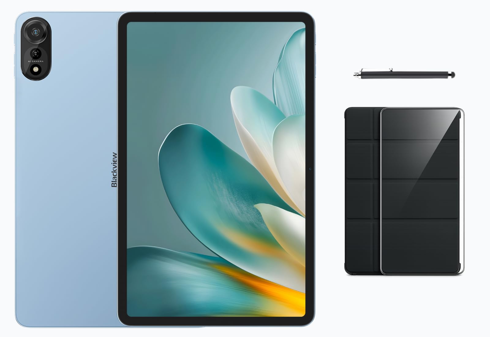 Blackview Mega 2 WiFi | 12″ 2K 90Hz | 36GB RAM + 256GB (Ampliable hasta 2 TB) | 9000 mAh | 16MP + 8MP | Android 15 | WLAN Tablet | 2 años de garantía | Azul Hielo