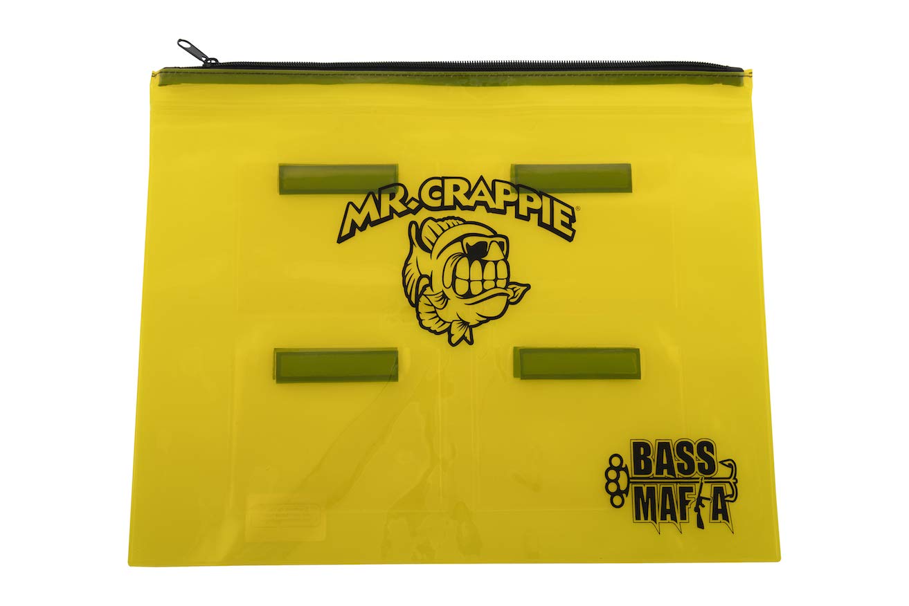 Mr. Crappie Money Bag 4-Banger - Waterproof Storage For Fishing Bait & Gear - Heavy Duty Clear Bags