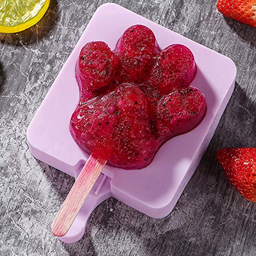 Ajcoflt Gel de sílica macio do produto comestível 2/3 de molde conjunto de sorvete com 50PCS Crabsti