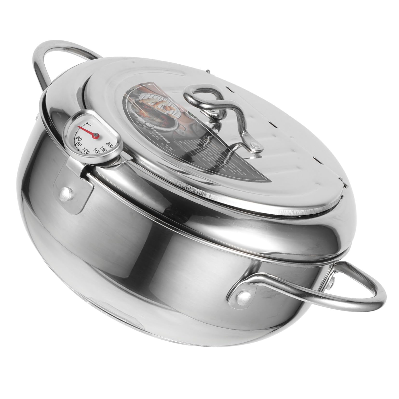 Mikinona 1Pc Non Stick Tempura Fryer Compact Style Deep Frying Pan for Easy Cooking at Home for Tempura Various Fried Foods