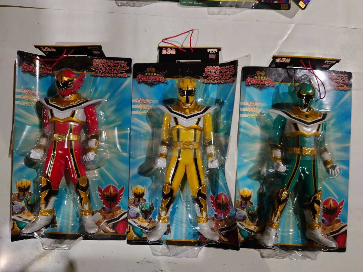 マジレンジャー　ビッグサイズソフビフィギュア　６体セット Amazon | ①《戦隊ものビッグサイズソフビフィギュア》アバレンジャー