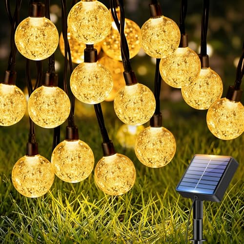 btfarm 10M Guirlande Solaire Exterieur, LED Guirlande Lumineuse Exterieure Solaire IP65 Étanche, 8 Modes Lumiere Solaire Extérieur pour Jardin Terrasse...