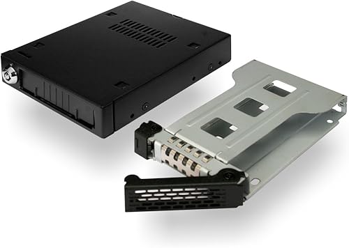 Miniatura 3 de ICY DOCK Rack móvil de disco duro SASSATA y SSD de 2,5" de metal completo resistente para bahía de unidad externa de 3,5"  ToughArmor MB991IK-B