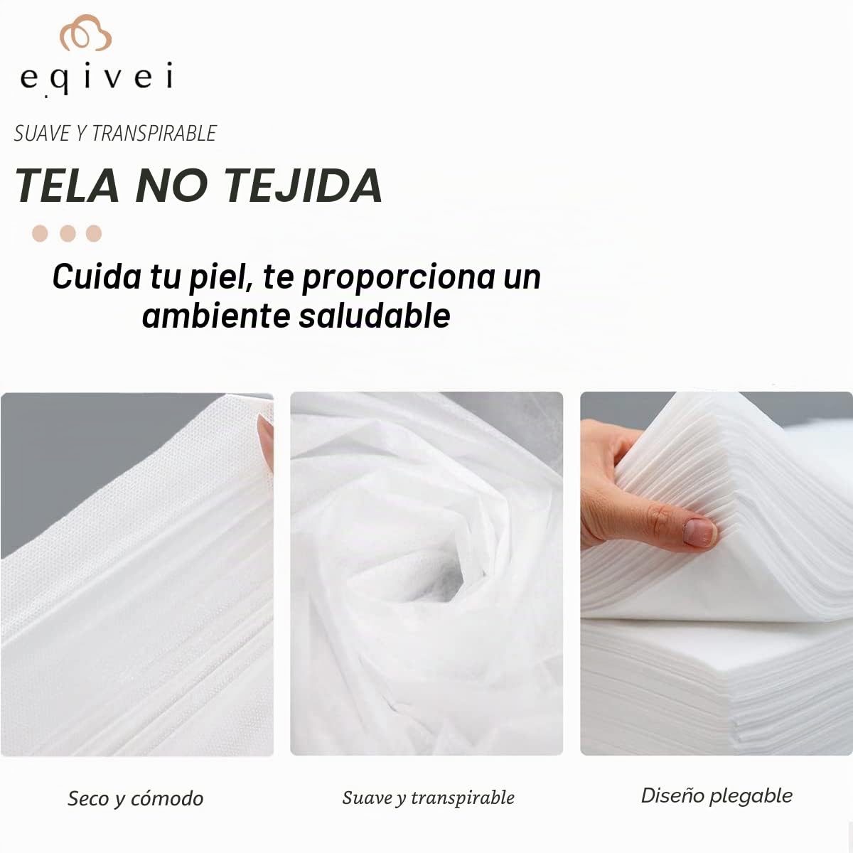 Eqivei 100 PCS Sabanas Desechables Camilla Masaje, 100x200 cm, Sábanas Desechables no Tejidas, Sábanas Desechables Para la Masaje Belleza, Tatuaje, SPA, Blanco