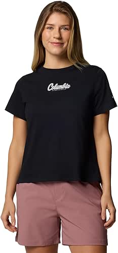 Columbia Womens Rolling Bend Graphic Short Sleeve