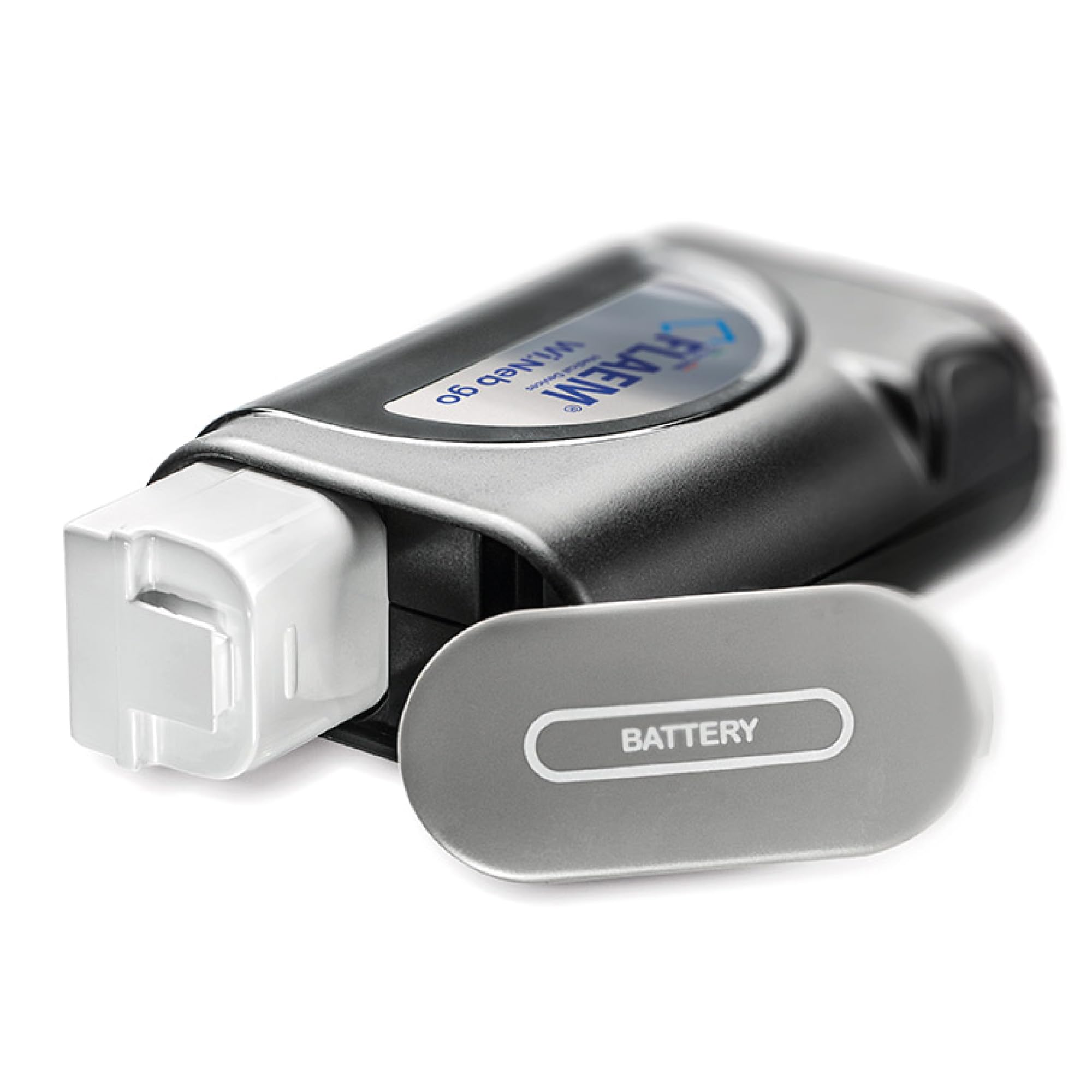 Flaem, Wi.Neb Go, Aerosol Portatile Silenzioso per le Basse Vie Respiratorie, Macchina Aerosol Adulti e Bambini Certificata con Mascherine Soft Touch, Batteria, Alimentatore, Custodia, Made in Italy