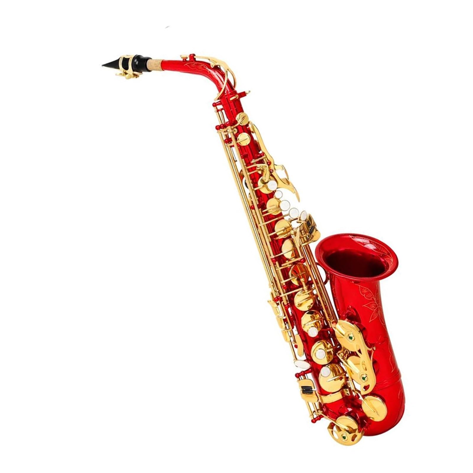 Saksofony dla miłośników muzyki Czerwony saksofon altowy Es dur dla początkujących(Red saxophone)