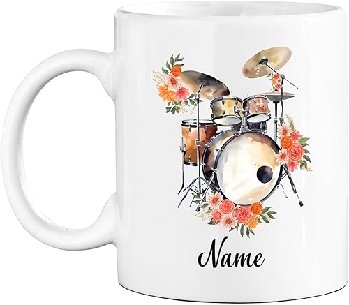 Miniatura 7 de Taza de cerámica personalizada de arpa, regalo de taza de arpista, taza de instrumentos musicales, taza de café de arpa con nombre personalizado,