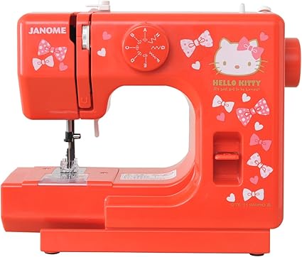 Amazon ジャノメ ハローキティ コンパクトミシン レッド Kt R ジャノメ 電動ミシン