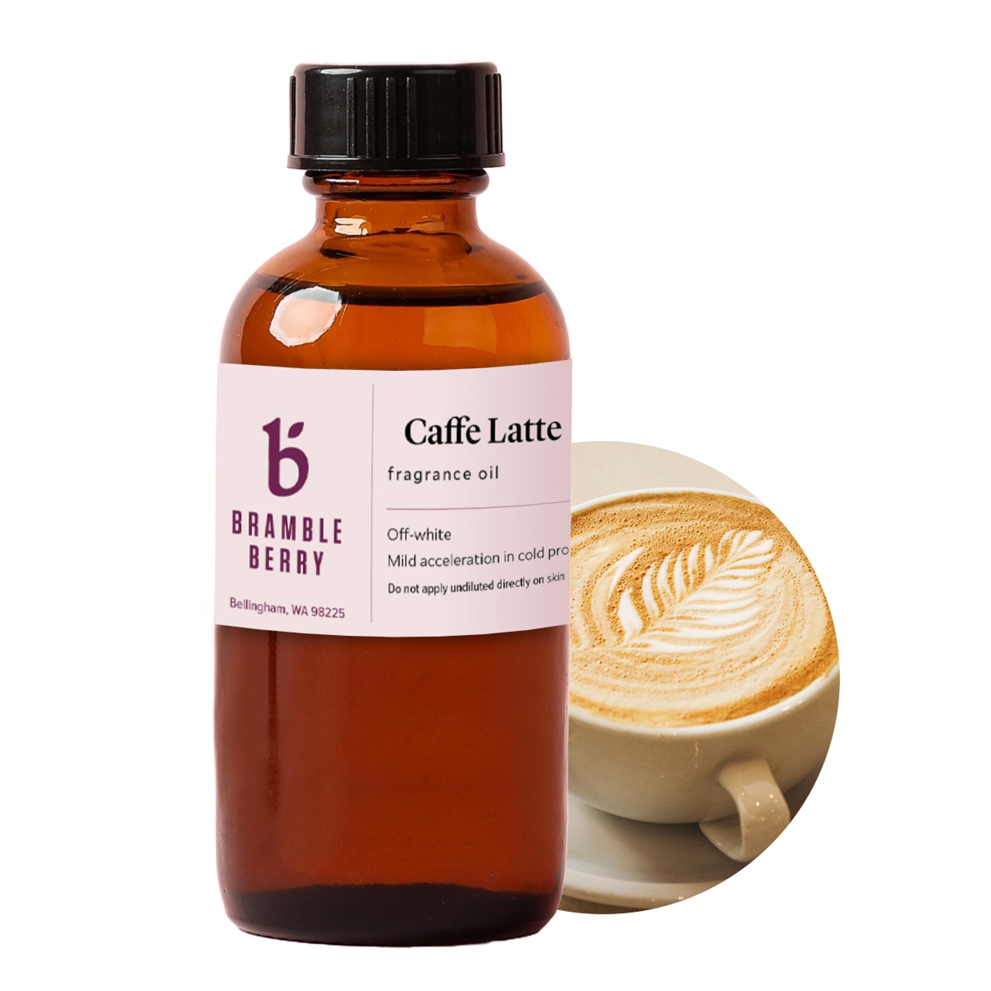 Bramble Berry Caffe Latte Espresso &amp; Creamy Milk Scent for Soap Making, Candles, Lotion, Bath Bombs &amp; Perfume | Skin Safe, Vegan, Paraben &amp; Phthalate Free, DIY Craft Essential