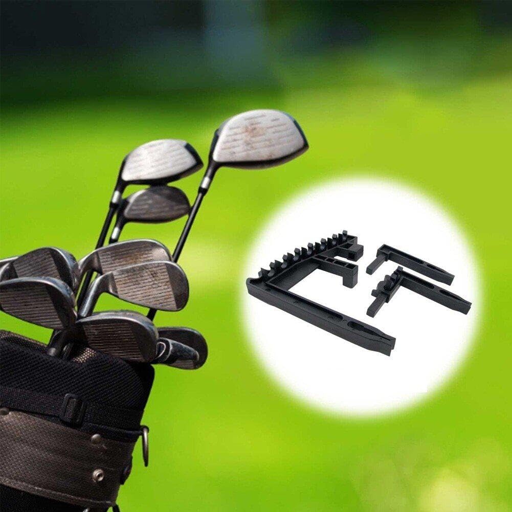 Support de Club de Golf 9 Fer en Fer Durable, Outil Universel pour 9 Clubs de Golf, Support de Rangement Debout pour Clubs de Golf, Accessoires de Golf.