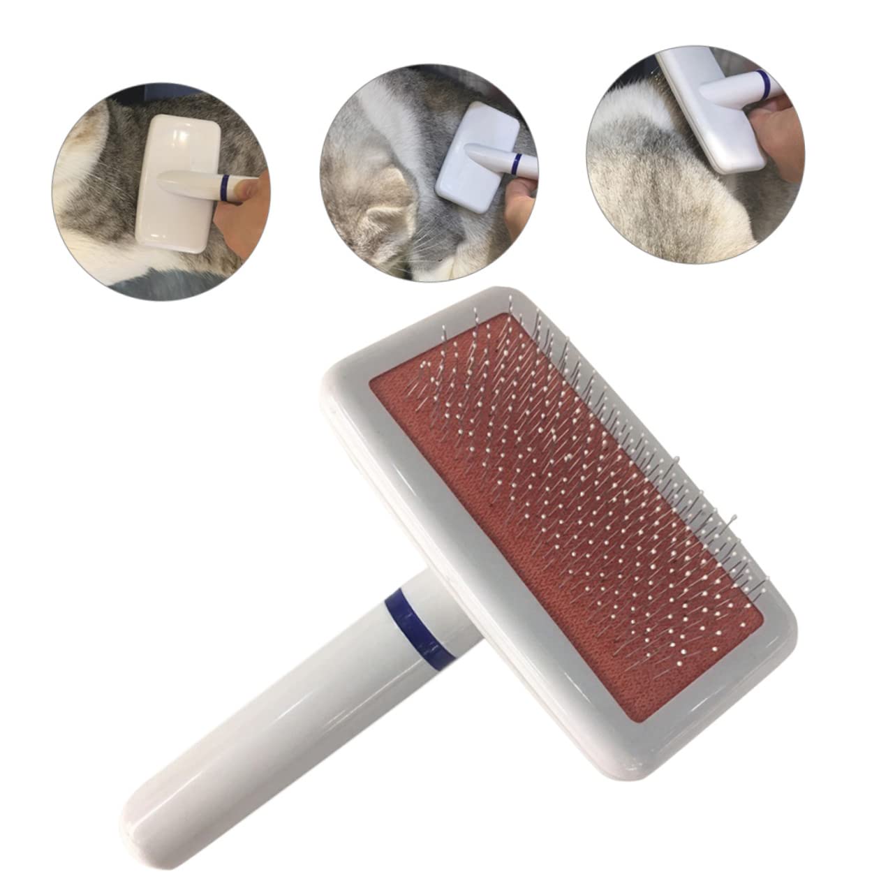 Peigne Pour Animaux De Compagnie Brosse De Toilettage Nettoie Poils Morts Élimine Nœuds Facile Utilisation Pour Chiens Chats