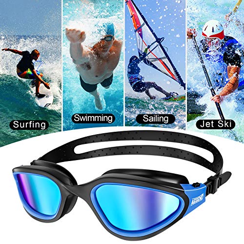Aegend Polarized Swim Goggles, Swimming Goggles Anti-Glare Anti-Fog Adult Youth #TOP6