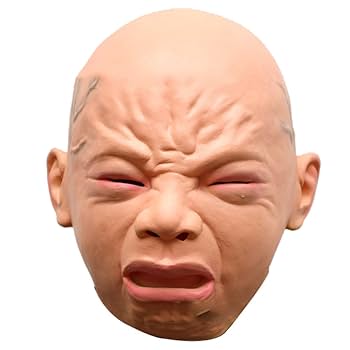 Amazon.co.jp: JUEJI リアルマスク 赤ちゃん 泣き顔 ベビー