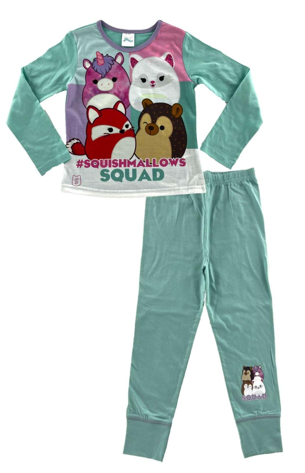 Squishmallows Girl’s Pyjamas 11-12 Years, Long Sleeve, Squad” Multicolor