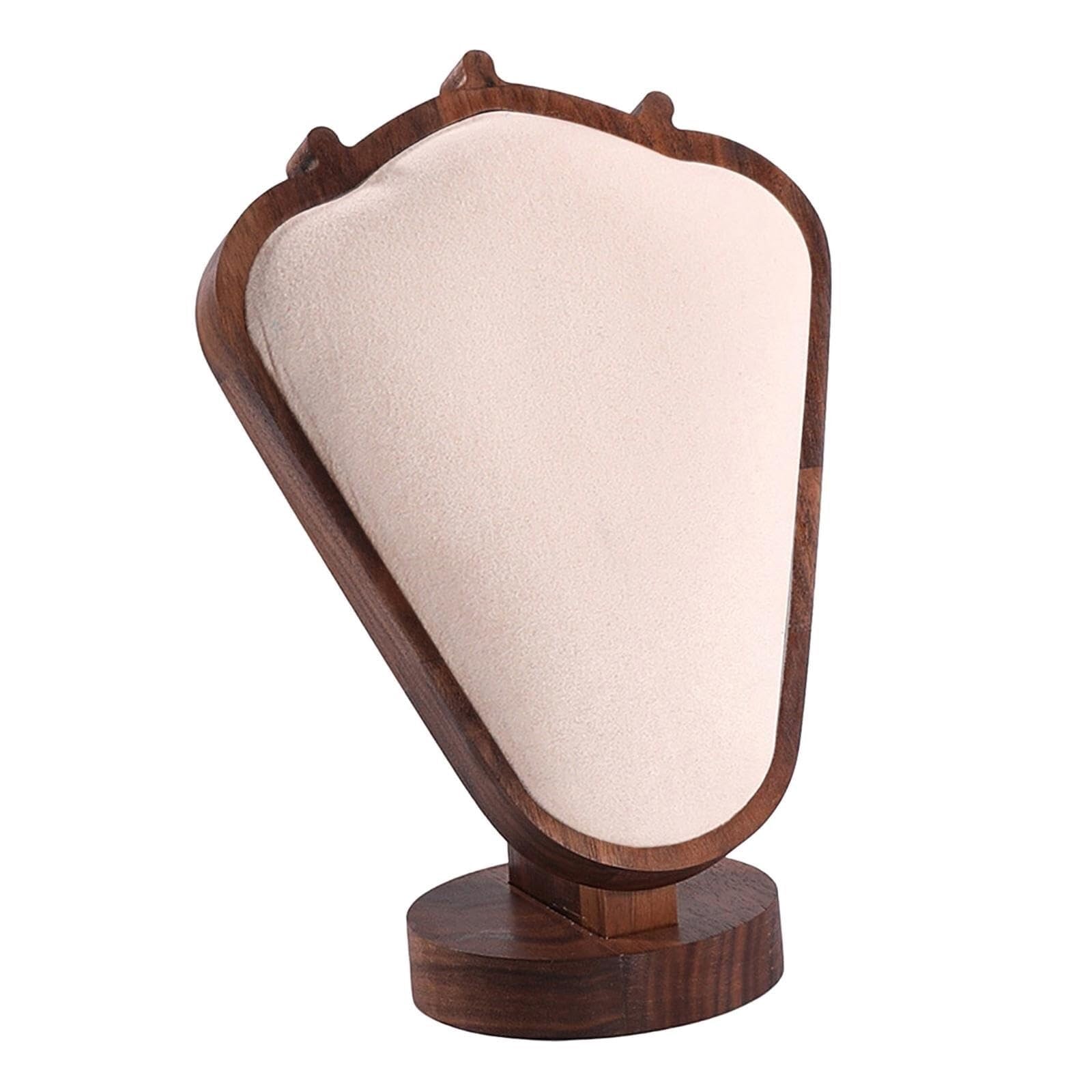 AZHKJKZH Jewelry Display Stand Jewelry Display Bust Stand Necklace Holder Storage Pendant Chain Organizer Storage(Beige)