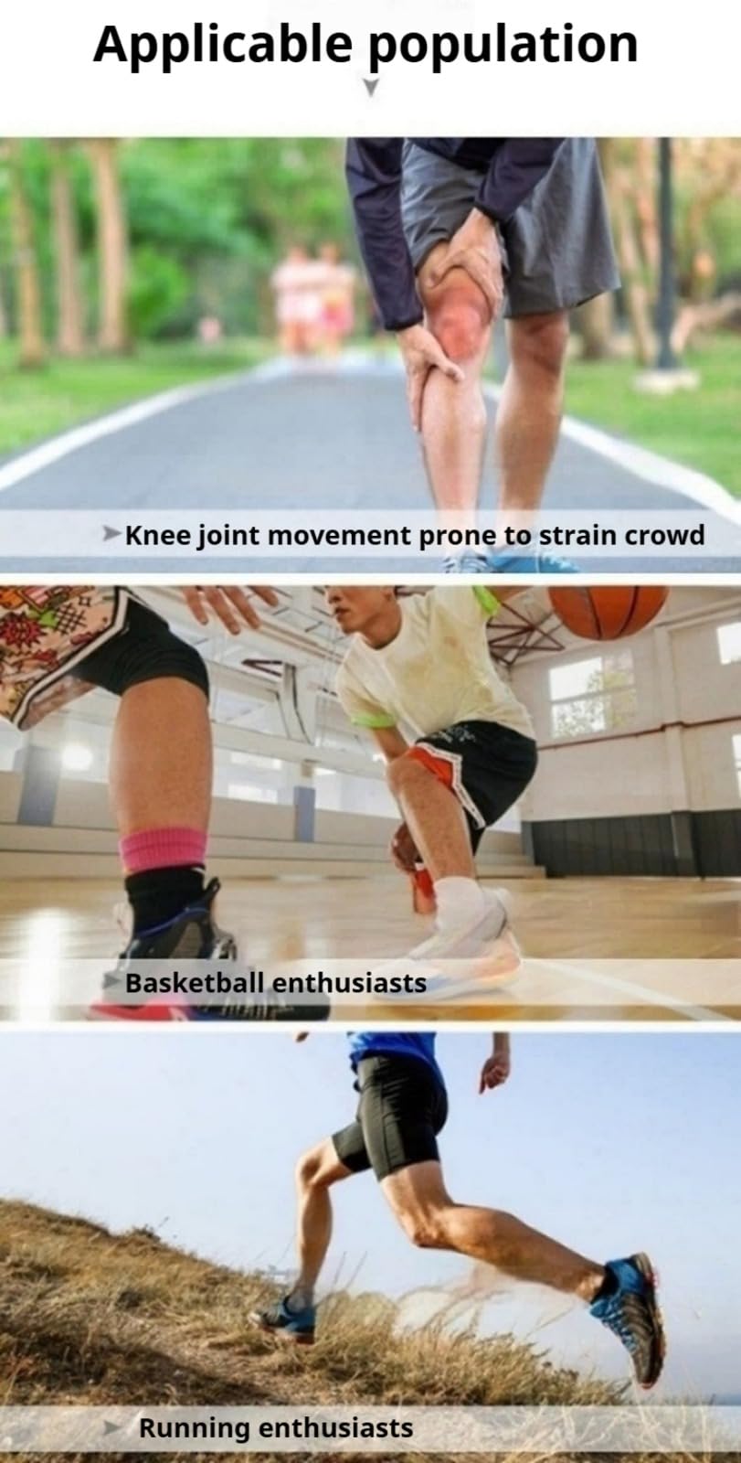 Generisch Vorgeschnittener muskelpatch-knieschoner,muskelpatch knieschoner,knie tape bandage knie stabilisierung,20 stück precut sport tape,wasserfest tape streifen
