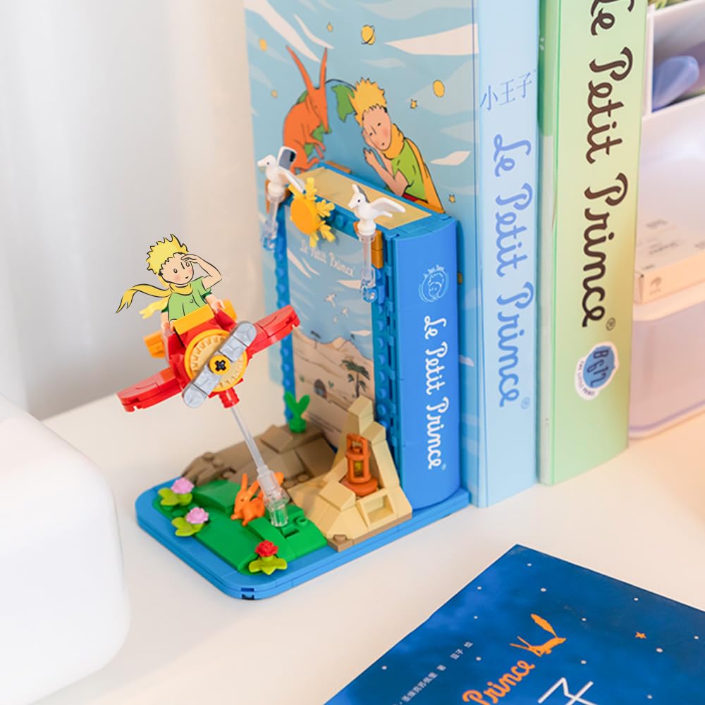 PANTASY The Little Prince Aircraft Book Stand Building Block Set