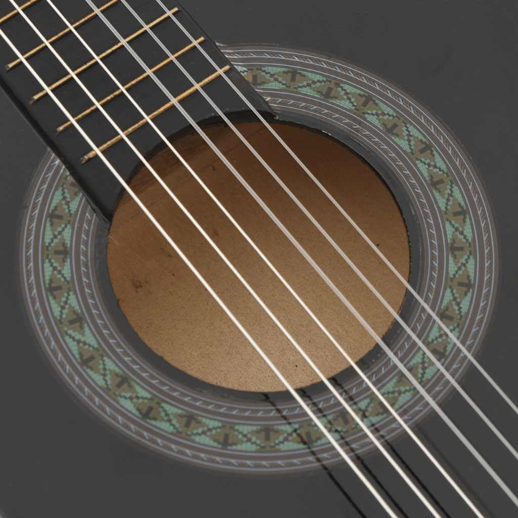Generisch Klassikgitarre für Anfänger und Kinder Schwarz 1/2 34",Kunst & Unterhaltung,Hobby & Kunst,Musikinstrumente,Saiteninstrumente,Gitarren,70126