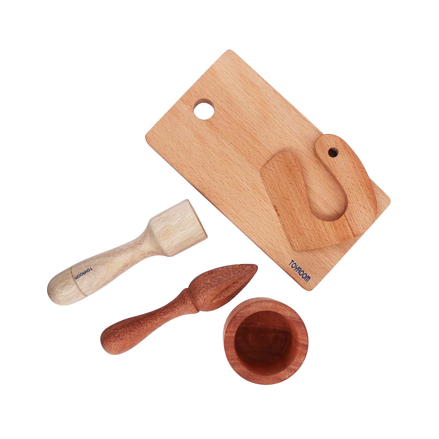 Toyroom-Room Full Of Smiles Wooden Little Sous Chefs Real Kitchen Tools Kitchen Set with Montessori Knife and Cutting Board, Mortar and Pestle, Wooden Citrus Fruit Juicer (B09HHNGPQH) Amazon Price History, Amazon Price Tracker