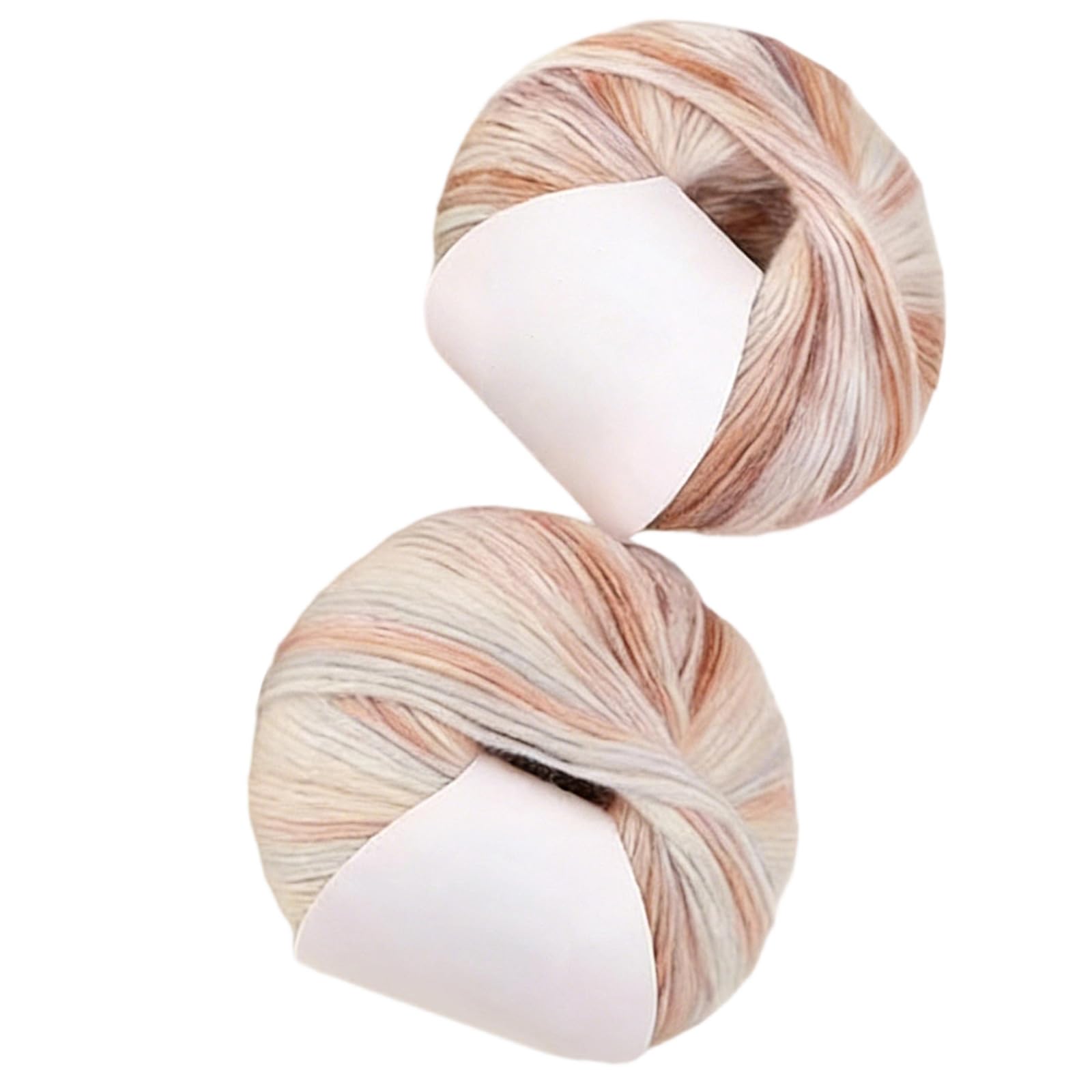 carotoe 2Pcs Colorful Cotton Yarn 250.43Yard Per Roll for Sweater Scarves Hat Bag Knitting Crocheting Crafting Garments Project Soft Yarn