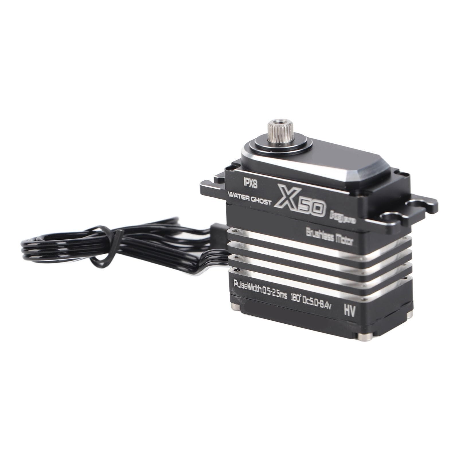 AMONIDA Serwo Cyfrowe RC o Wysokim Momencie Obrotowym, Wodoodporne Aluminium do Robota Samochodowego 1/10 1/8 RC 50 KG