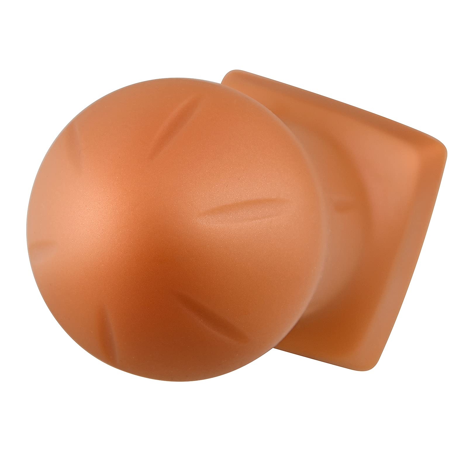 SXOVO Plug Anal Ultra Doux, Plug Anal En Silicone Liquide Avec Base De Ventouse Solide, Stimulation Du Point G Massage Vaginal Masturbation De La Prostate Pour Femmes Et Hommes (L), Doré