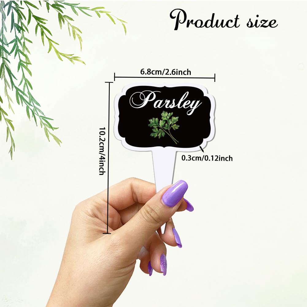 arricraft 15 Pcs Black T-Shaped Acrylic Plant Labels - Image 2