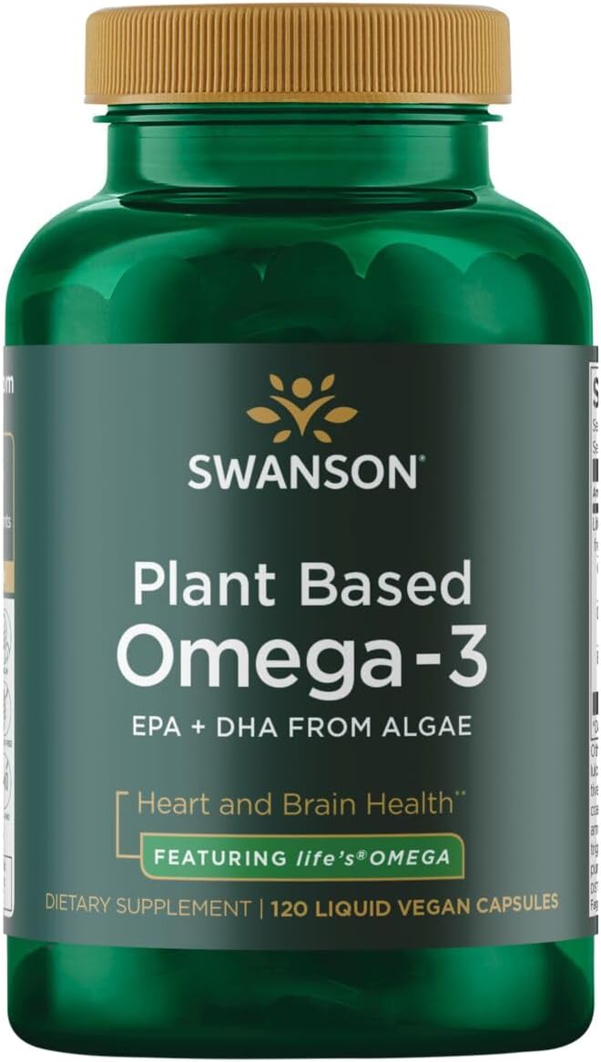 Swanson Plant-Based Omega-3, 330 mg, 120 Veggie Capsules