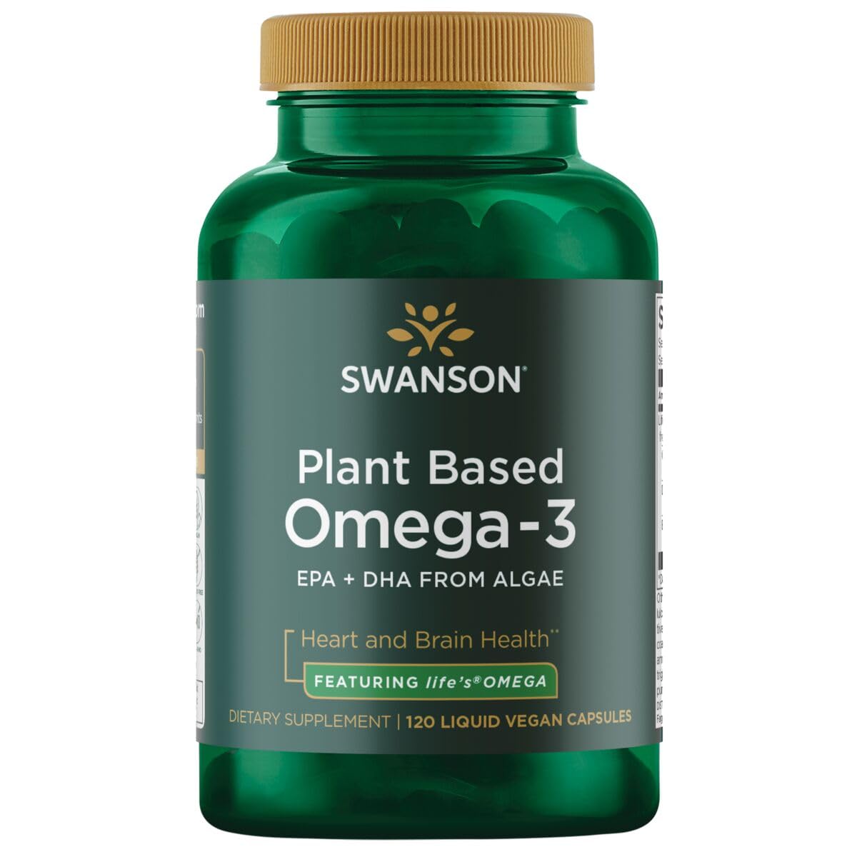 Swanson Plant-Based Omega-3, 330 mg, 120 Veggie Capsules