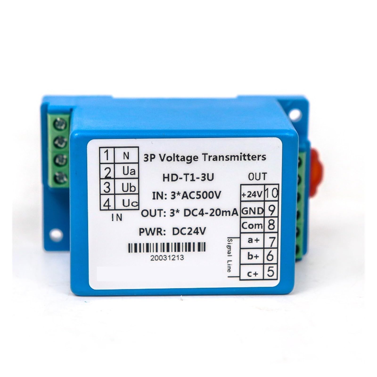 Transducteur tension alternative transformateur entree 0-10V CA sortie CC