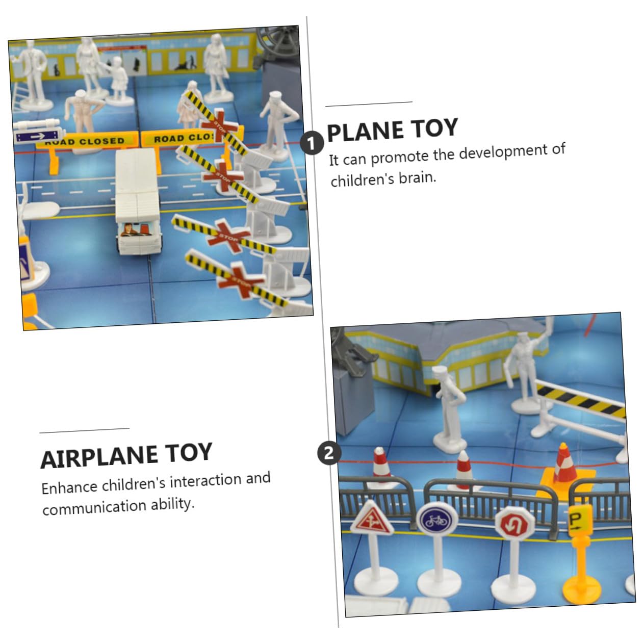 Modelo de Avión de Juguete PVC 1 Juego para Escena Aeronáutica