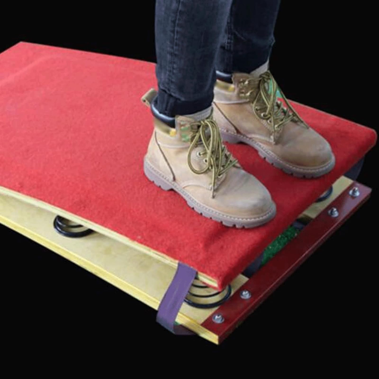 Trampolino da Ginnastica per Bambini, Attrezzatura per Allenamento Sportivo, con Trampolino di Salto a Molla in Acciaio, per Palestra, Pista, Campo Sportivo, Club
