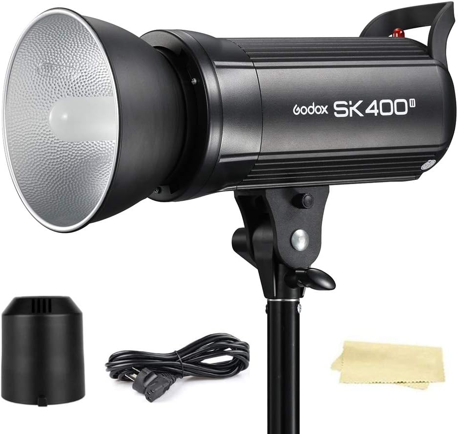 Up To 40% OFF Godox SK400II 400Ws GN65 5600K Studio Strobe Flash Monolight Light for Studio Shooting,with Built-in Godox 2.4G Wireless X System,150W Modeling Lamp(Bowens Mount) Promo 40% OFF Godox SK400II 400Ws GN65 5600K Studio Strobe Flash Monolight Light for Studio Shooting,with Built-in Godox 2.4G Wireless X System,150W Modeling Lamp(Bowens Mount)