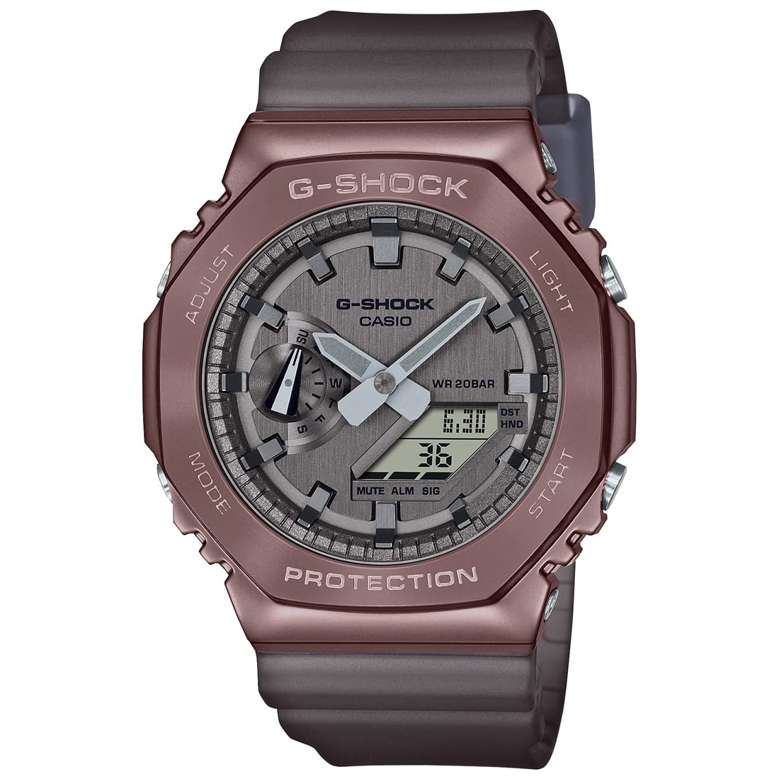 Casio G-Shock Analog-Digital World Time Watch Brown