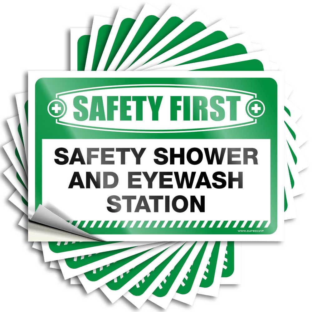 Quote - Accent Helmet Safety First Safety Shower and Eyewash Station for Man Vintage Bar Decor(12X18CM)